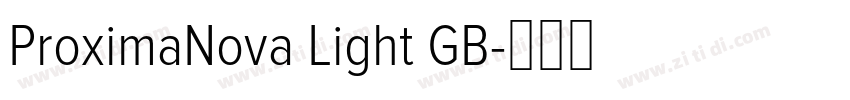 ProximaNova Light GB字体转换